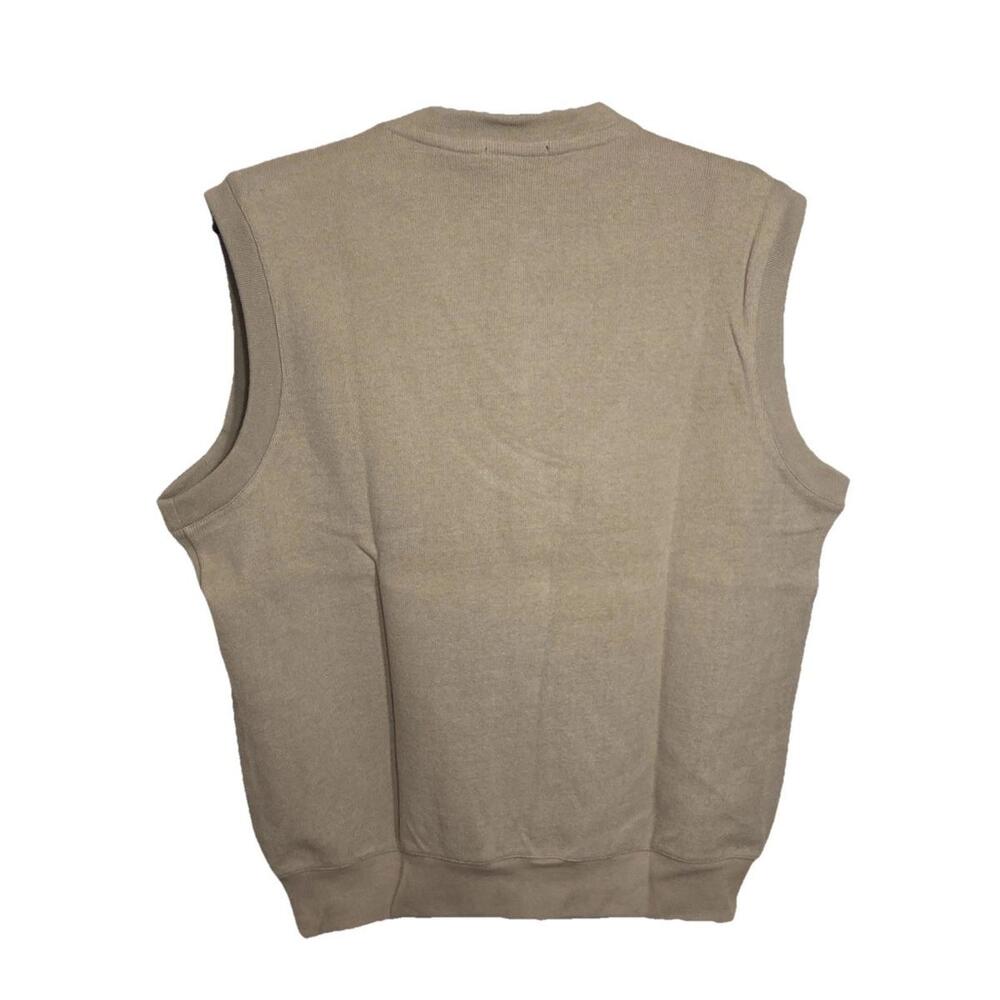 NWT Izod Beige Sweater Vest Size Large Formal Or Casual - Picture 2 of 4